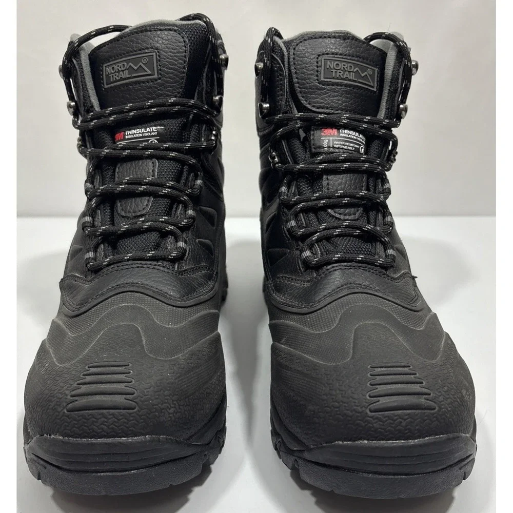 Nord Trail Men's Sz 10M NOVA Black Waterproof 400g Thinsulate Winter Hiking Boot